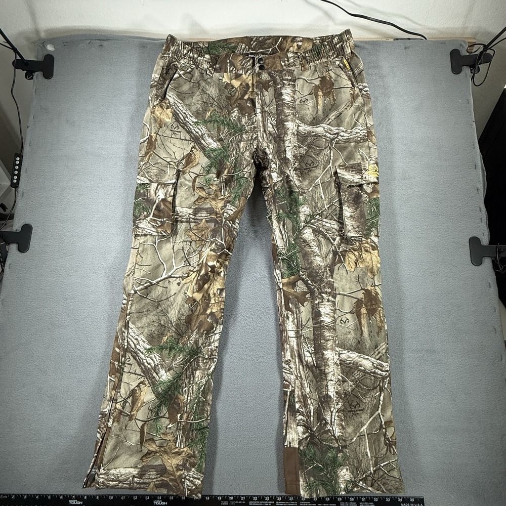 Realtree Pants Mens 2XL XXL 44x32 Realtree Xtra Camo Hunting Button Scent-factor